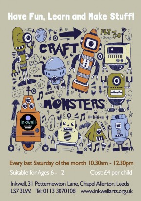 craft monsters kids crafts leeds poster new web