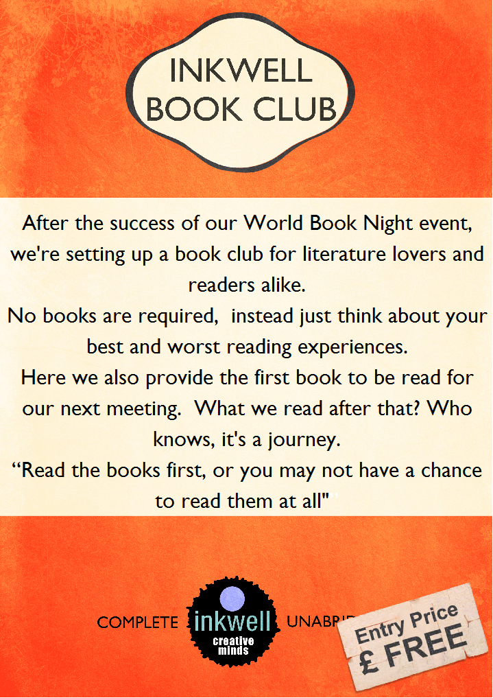 Back of Book club leaflet
